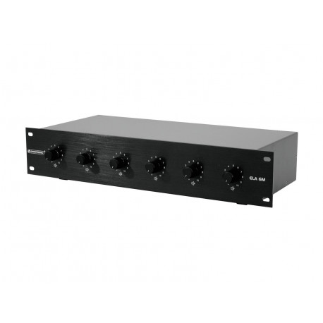 Omnitronic - PA 6-Zone Mono Vol Contr 5W bk 1