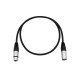 Sommer Cable - XLR cable 3pin 0.5m bk Neutrik 3