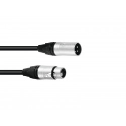 PSSO - DMX cable XLR 3pin 0,5m bk Neutrik 1