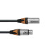 PSSO - DMX cable XLR COL 3pin 3m bk Neutrik 2
