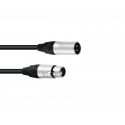 PSSO - DMX cable XLR 3pin 3m bk Neutrik