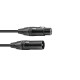 PSSO - DMX cable XLR 3pin 1,5m bk Neutrik black connectors 5