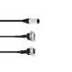 PSSO - Patch Cable XLR(F)S/1xXLR(M),1xXLR(M)S 1m 2