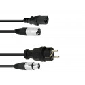 PSSO - Combi Cable Safety Plug/XLR 5m