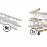 Alutruss - Set QUADLOCK QL-ET34-2000 + Truss transport board 1