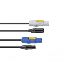 Sommer Cable - Combi Cable DMX PowerCon/XLR 2.5m 1