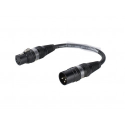Sommer Cable - Adaptercable 3pin XLR(M)/5pin XLR(F) bk 1