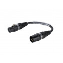 Sommer Cable - Adaptercable 3pin XLR(M)/5pin XLR(F) bk