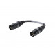 Sommer Cable - Adaptercable XLR(M)/XLR(M) 0.15m bk 1