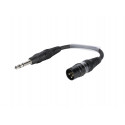 Sommer Cable - Adaptercable XLR(M)/Jack stereo 0.15m bk