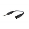 Sommer Cable - Adaptercable XLR(M)/Jack stereo 0.15m bk 1