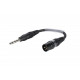 Sommer Cable - Adaptercable XLR(M)/Jack stereo 0.15m bk 2