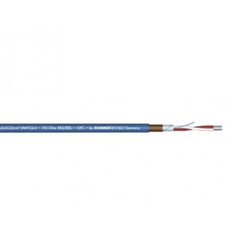 Sommer Cable - DMX cable 2x0.22 100m bk SC-Semicolon 1