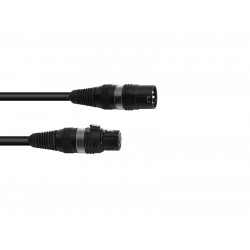 Sommer Cable - DMX cable XLR 3pin 1m bk Hicon 1