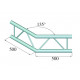 Alutruss - BILOCK BQ2-PAC23V 2-way Corner 135° 2