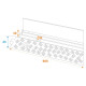 Eurolite - KB-2 Cablebrigde 2 Channels 1010x240x45mm 12