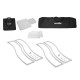 Eurolite - 2x Stage Stand 150cm curved incl. Cover and Bag 7
