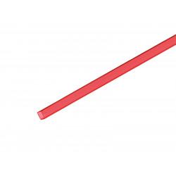 Eurolite - Tubing 10x10mm red UV-active 2m 1