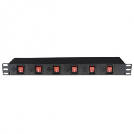 Showtec - 19" 1U Socketstrip 1