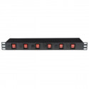 Showtec - 19" 1U Socketstrip