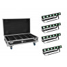 Eurolite - Set 4x AKKU Bar-6 QCL + Flightcase with charging function 1