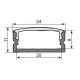 Eurolite - U-profile 20mm for LED Strip silver 2m 7
