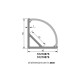 Eurolite - Corner Profile für LED Strip silber 2m 8
