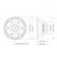 Lavoce - SAF184.50 18" Subwoofer Ferrite Magnet Aluminium Basket Driver 3
