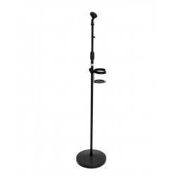 Omnitronic - Set Microphone stand for disinfectant, black 1