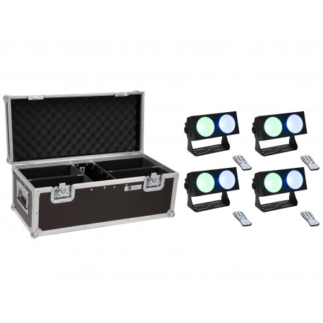 Eurolite - Set 4x LED CBB-2 COB RGB Bar + Case 1