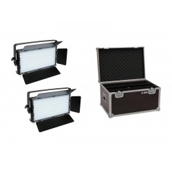 Eurolite - Set 2x LED PLL-480 CW/WW Panel + Case 1