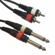 Accu-cable - AC-2R-2J6M/3 2x RCA m to 2x 6,3 jack mon 1