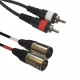 Accu-cable - AC-2XM-2RM/5 2x XLR male to 2x RCA cinch 1
