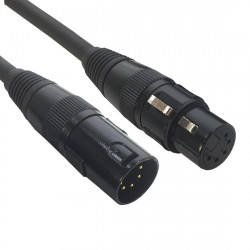 Accu-cable - AC-DMX5/1,5 -5 p. XLR m/5 p. XLR f 1,5m 1