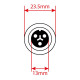 Sound Sation - CAVO DMX 1.5M SOUNDSATION WADC-24DMX-015 CON XLR - IP65 24MM 2