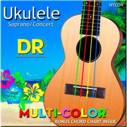 Aquarian - UMCSC UKELELE MULTICOLOR SOPRANO/CONCERT 1