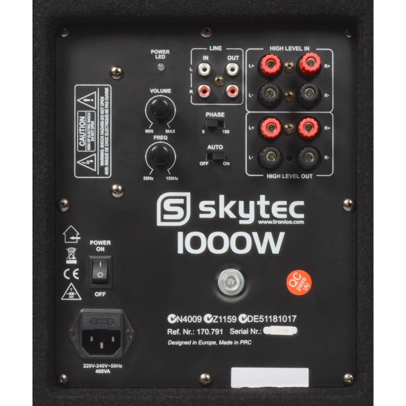 skytec subwoofer
