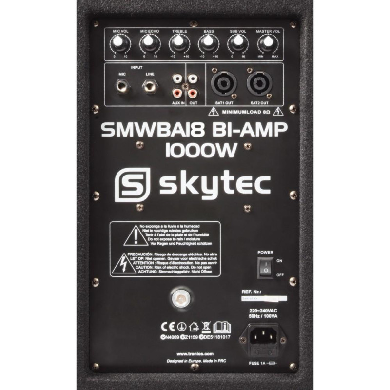 SKYTEC ENSEMBLE d'EnceinteS 1000W