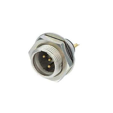 REAN - CONECTOR MINI XLR RT3MPR MACHO CHASIS CON ROSCA 1