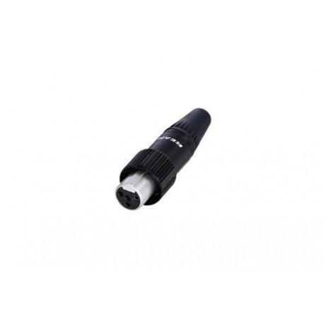 REAN - CONECTOR MINI XLR RT4FCT-B HEMBRA AEREA CON ROSCA 1