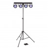 Sound Sation - KIT LUCI SOUNDSATION 4LEDKIT-PARTY RGB CON STAND E BORSA 1