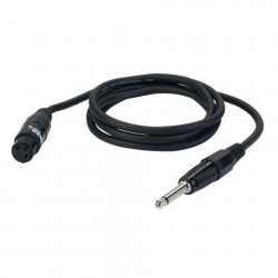 Dap Audio - 6 mtr XLR F/Jack Mono Black