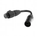 Accu-case - DMX 5-pin M to 3-pin FM IP65