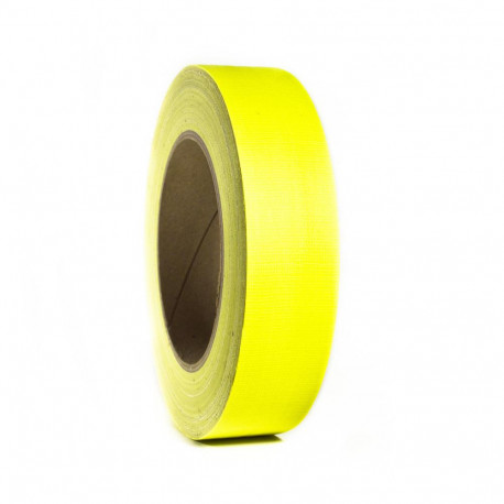 Cinta adhesiva decorativa unicolor - Amarillo fluorescente - 1,5