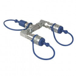 Showtec - CO2 3/8 Q-Lock 2-way splitter 1