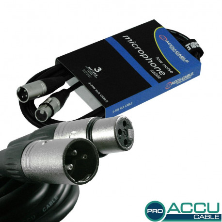 Accu-cable - AC-PRO-XMXF/3 XLR m/f 3m 1