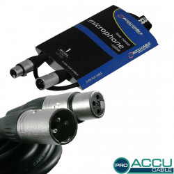 Accu-cable - AC-PRO-XMXF/1 XLR m/f 1m 1