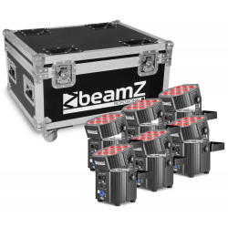 BeamZ - BBP60 Conjunto Focos, 6pcs en Flightcase con cargador 1