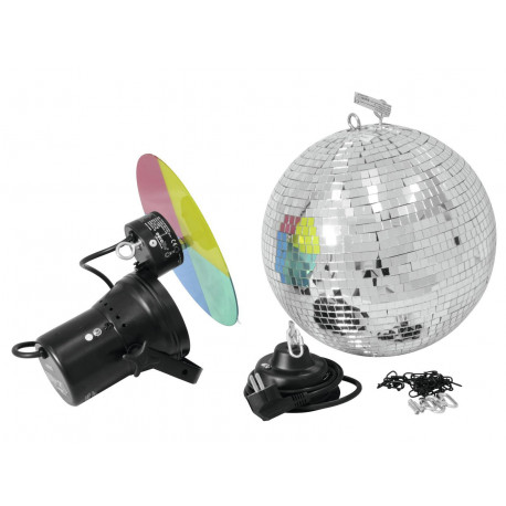 Eurolite - Mirror Ball Set 30cm with Pinspot 1