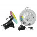 Eurolite - Mirror Ball Set 30cm with Pinspot